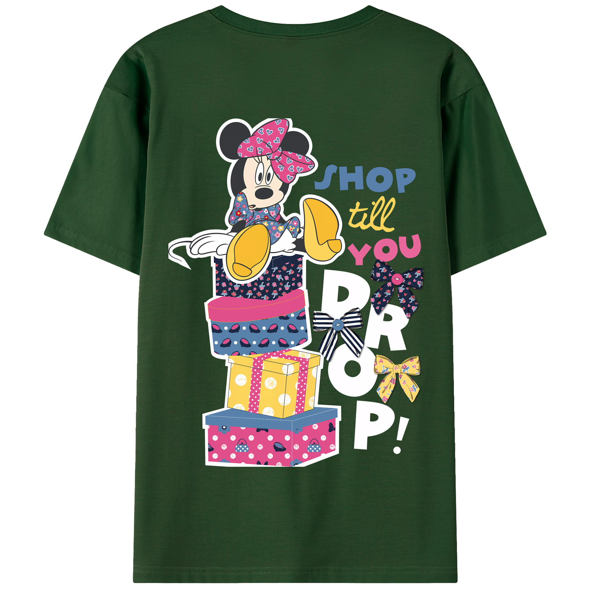 （画像用） ミッキーマウス Mickey Mouse 綿100％半袖Tシャツ（背面プリント）